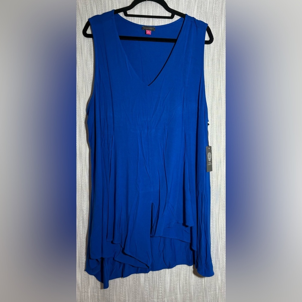 Vince Camuto Blue Sleeveless Top